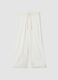 Lange Hose aus reiner Viskose in Weiss_4