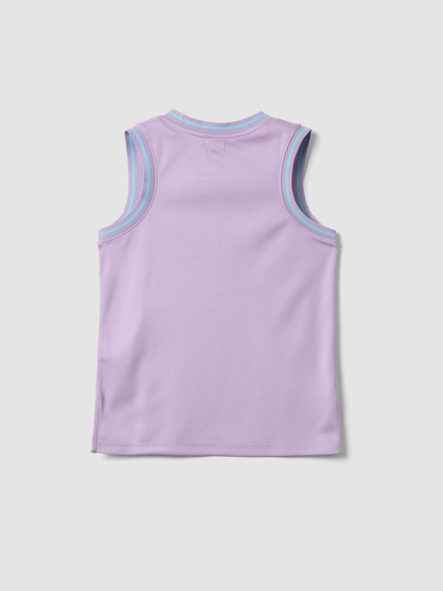 Violettes Tanktop mit V-Ausschnitt_4