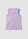 Purple V-neck tank top_4