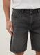 Grey denim Bermuda shorts in pure cotton, regular fit_3