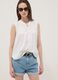 Light blue pure cotton denim shorts_3
