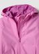 Casaco rosa de menina ajuste regular com fecho completo e capuz_2