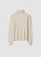 Beiger Rollkragenpullover aus Viskose-Wollmix, Regular Fit_0