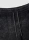 Black cotton-blend Bermuda shorts with elasticated waist_1