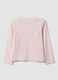 Rosa T-Shirt aus reiner Bio-Baumwolle mit K&auml;tzchen-Print f&uuml;r M&auml;dchen_1