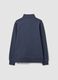 Graues Sweatshirt aus Baumwollmix mit Rundhalsausschnitt und Rei&szlig;verschluss, Regular Fit_6