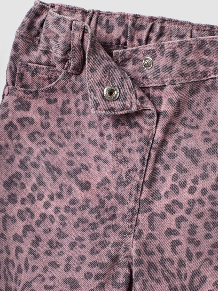 Rosa Leopardenhose aus reiner Baumwolle f&uuml;r Baby-M&auml;dchen, Regular Fit_3