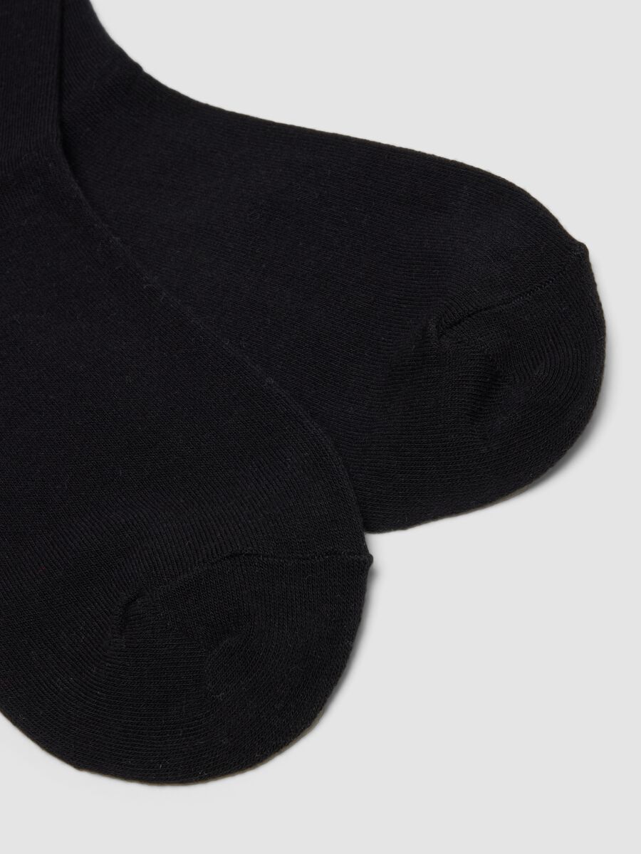 2er-Pack schwarze Socken aus Jersey-Mix mit Bio-Baumwolle_1