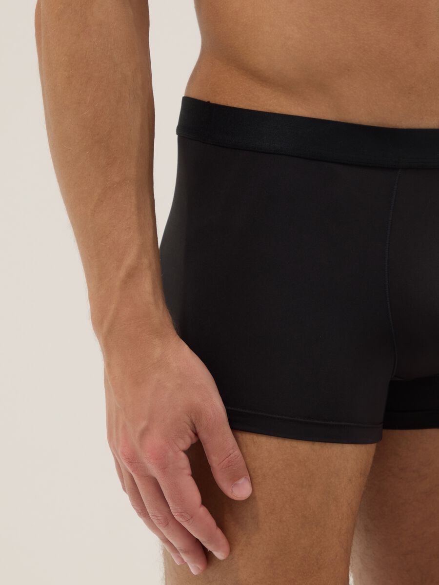 Tripack of Black Regular Fit Boxers_3
