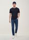 Blue denim slim-fit jeans in cotton and viscose blend_0