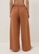 Brown wide-leg linen and viscose-blend trousers_3