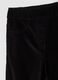 Black cotton-stretch flare treggings_2