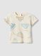 Baby's beige pure cotton regular fit T-shirt with prints_0