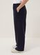 Blue Stretch Viscose Cargo Trousers Regular Fit_3
