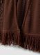 Brown fringed mesh-knit viscose-blend cardigan_5