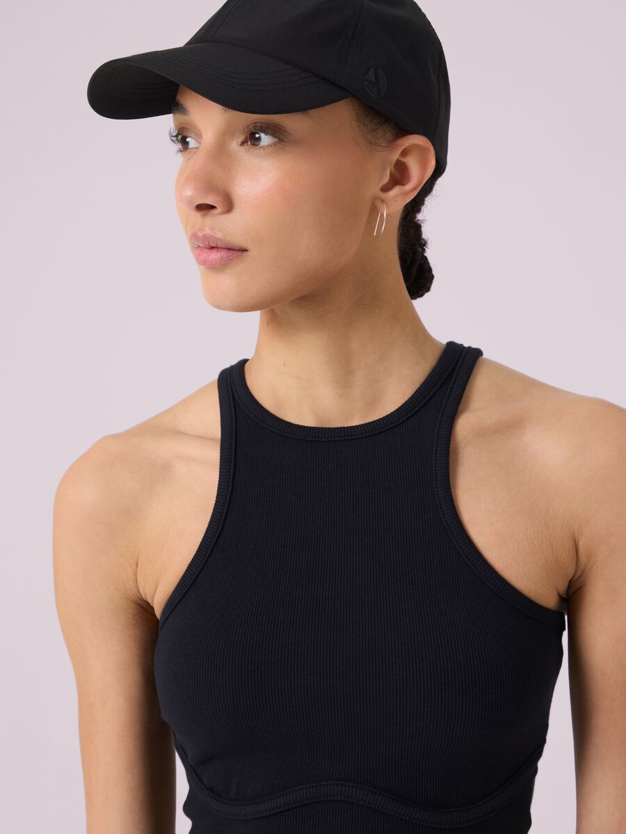 Ribbed Stretch Cotton Tank Top ALTAVIA STUDIO_2