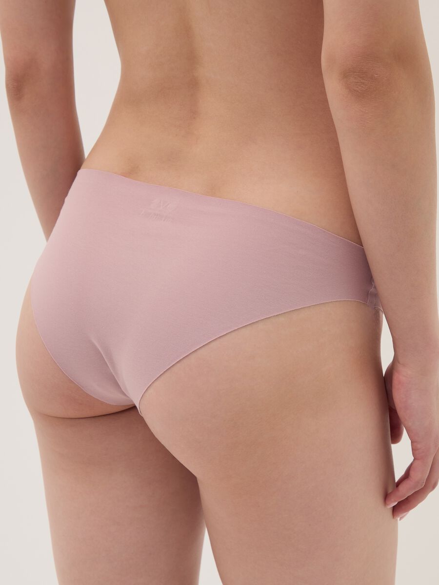 Pink stretch organic cotton briefs_2