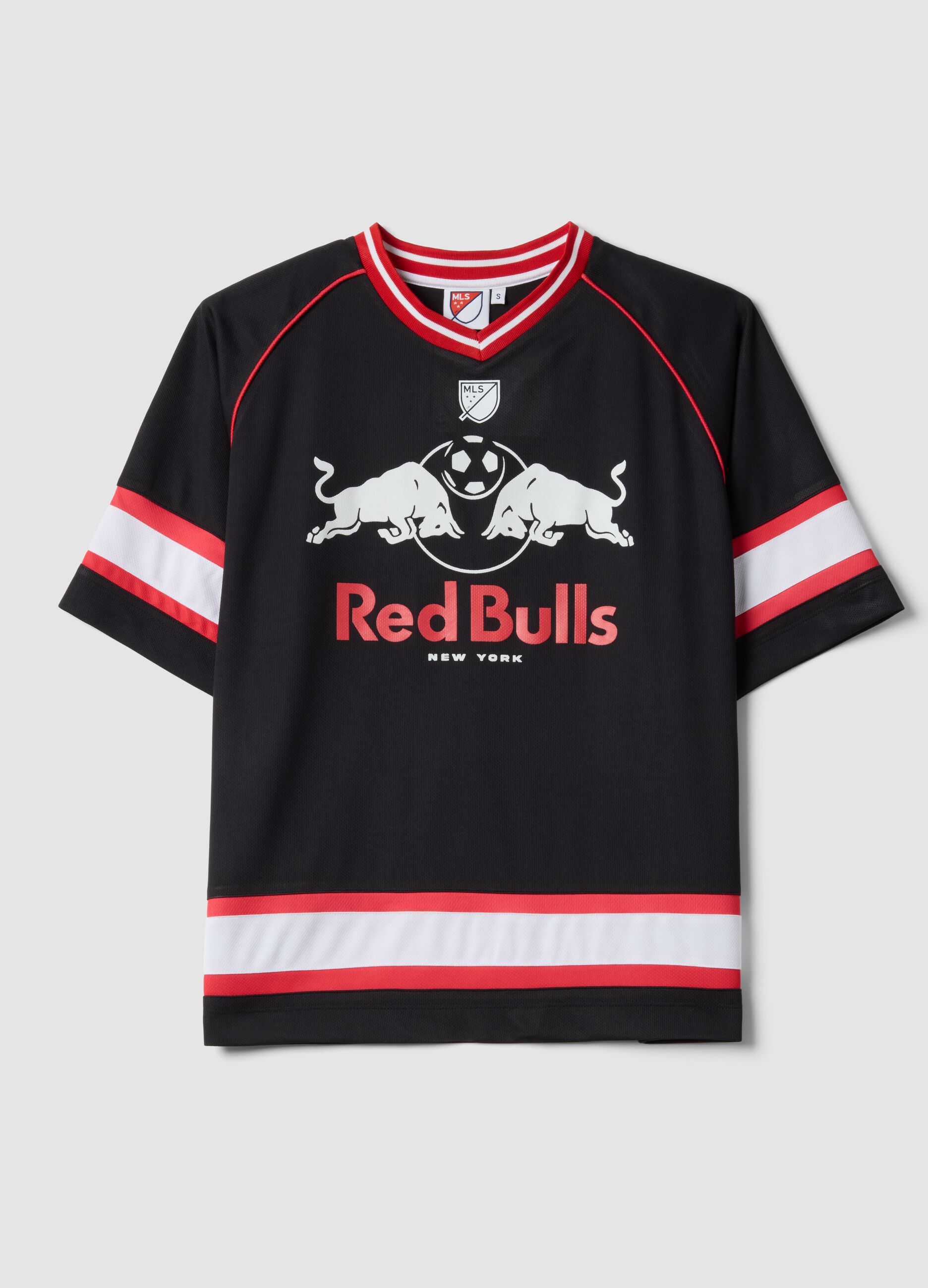 T-shirt multicolor de algod&atilde;o puro com ajuste oversize Red Bulls