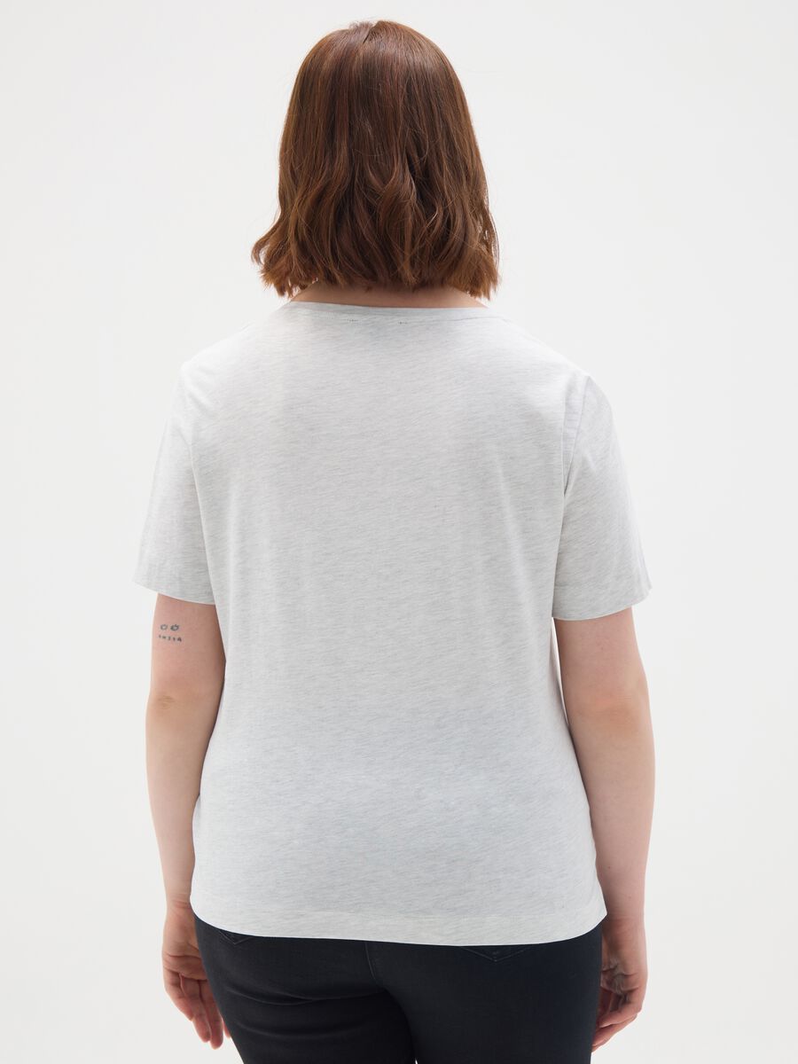Grey women's pure cotton T-shirt_3
