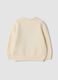 Wei&szlig;es Rundhals-Shirt aus Stretch-Jersey mit Welpen-Print_1