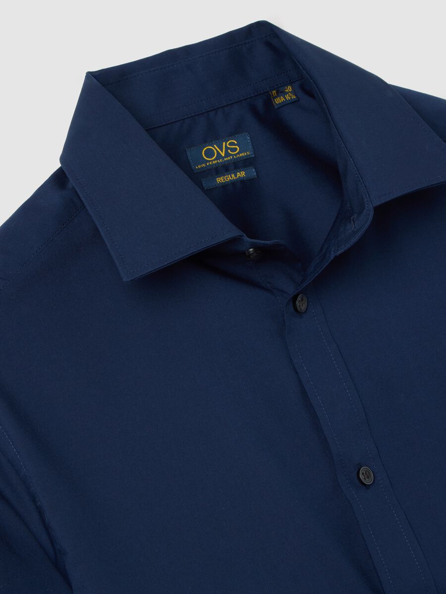 Blue regular fit shirt_5