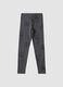 Girls&rsquo; grey skinny-fit organic stretch cotton leggings_5