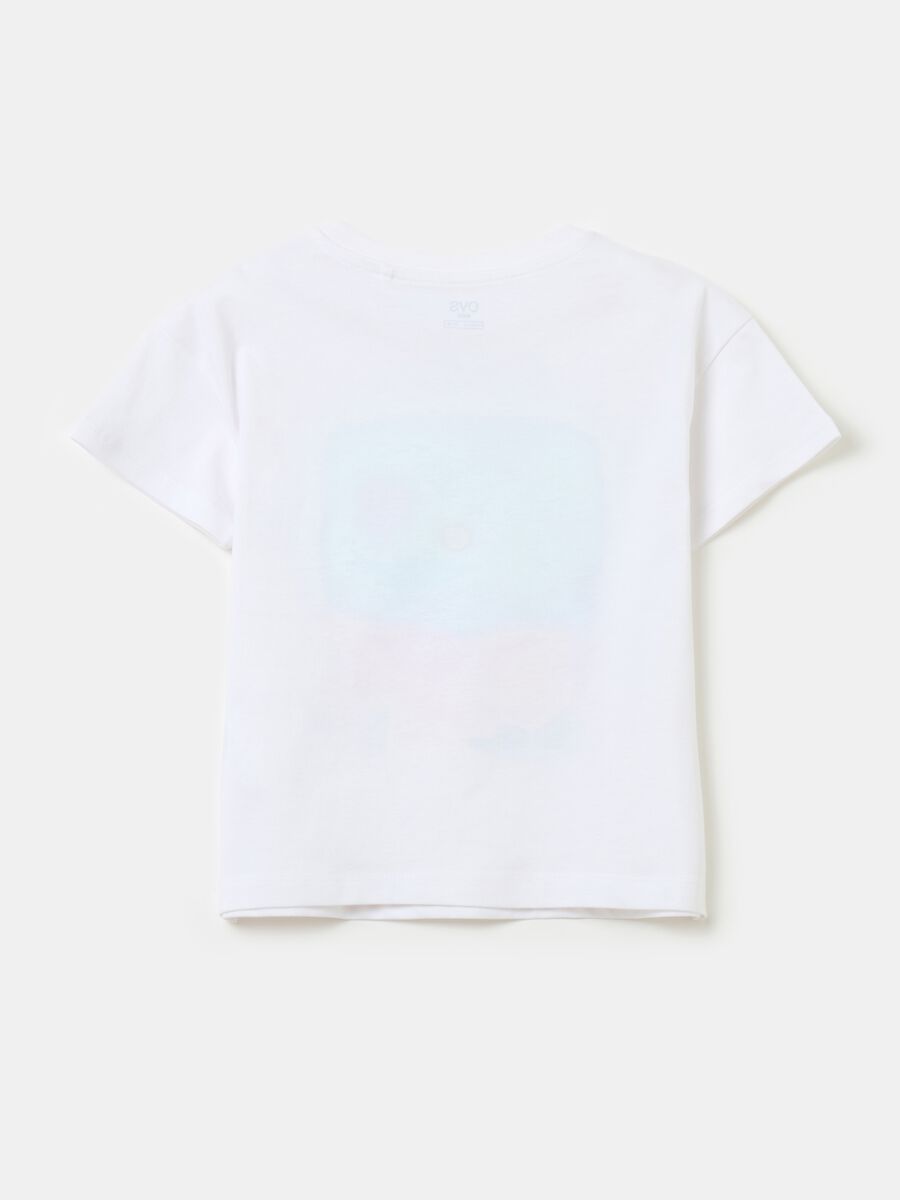 Printed diamanté T-shirt in cotton_1