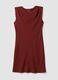 Red fitted dress with ruched detailing_4