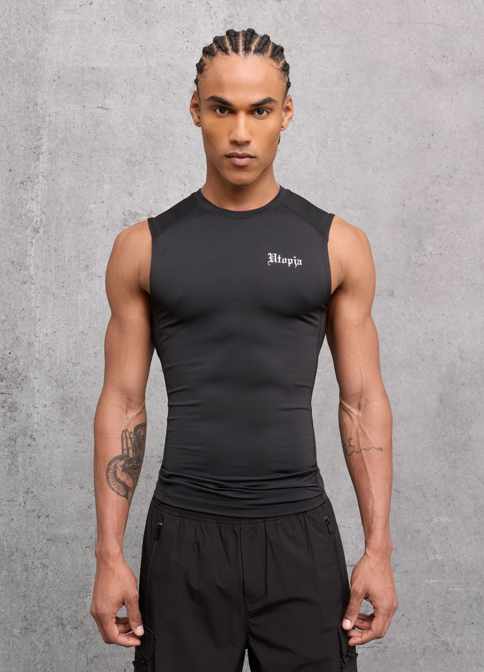 Kombat Active Black Sleeveless Tank Top