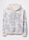 Sweat &agrave; capuche floral beige et bleu Gap_4