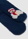 Blue Christmas socks in stretch fabric_1
