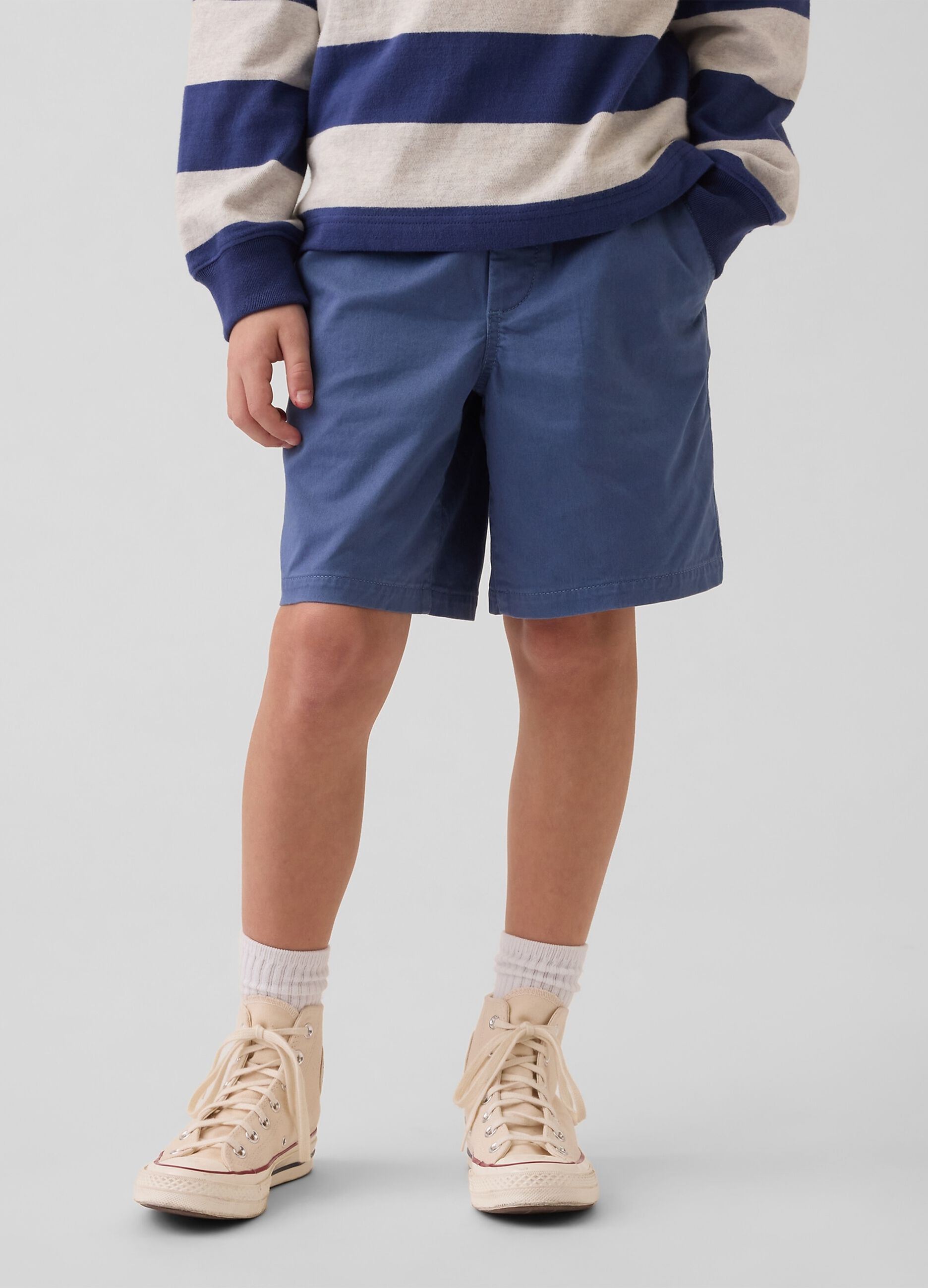 Stretch cotton shorts