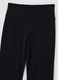 Black stretch cotton flared trousers_2