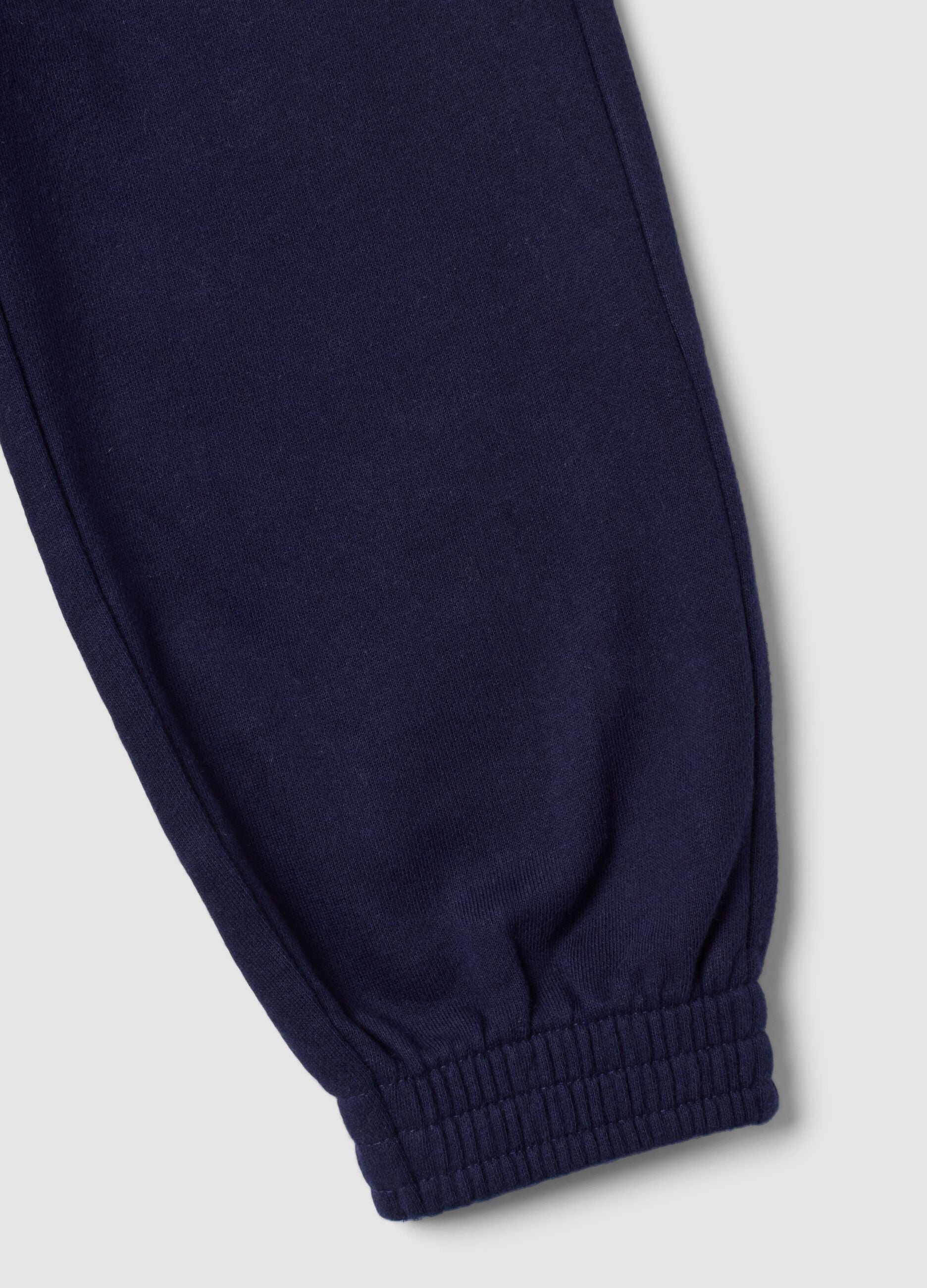 Blue organic cotton joggers