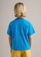 Boys' blue pure cotton regular fit T-shirt with print_1