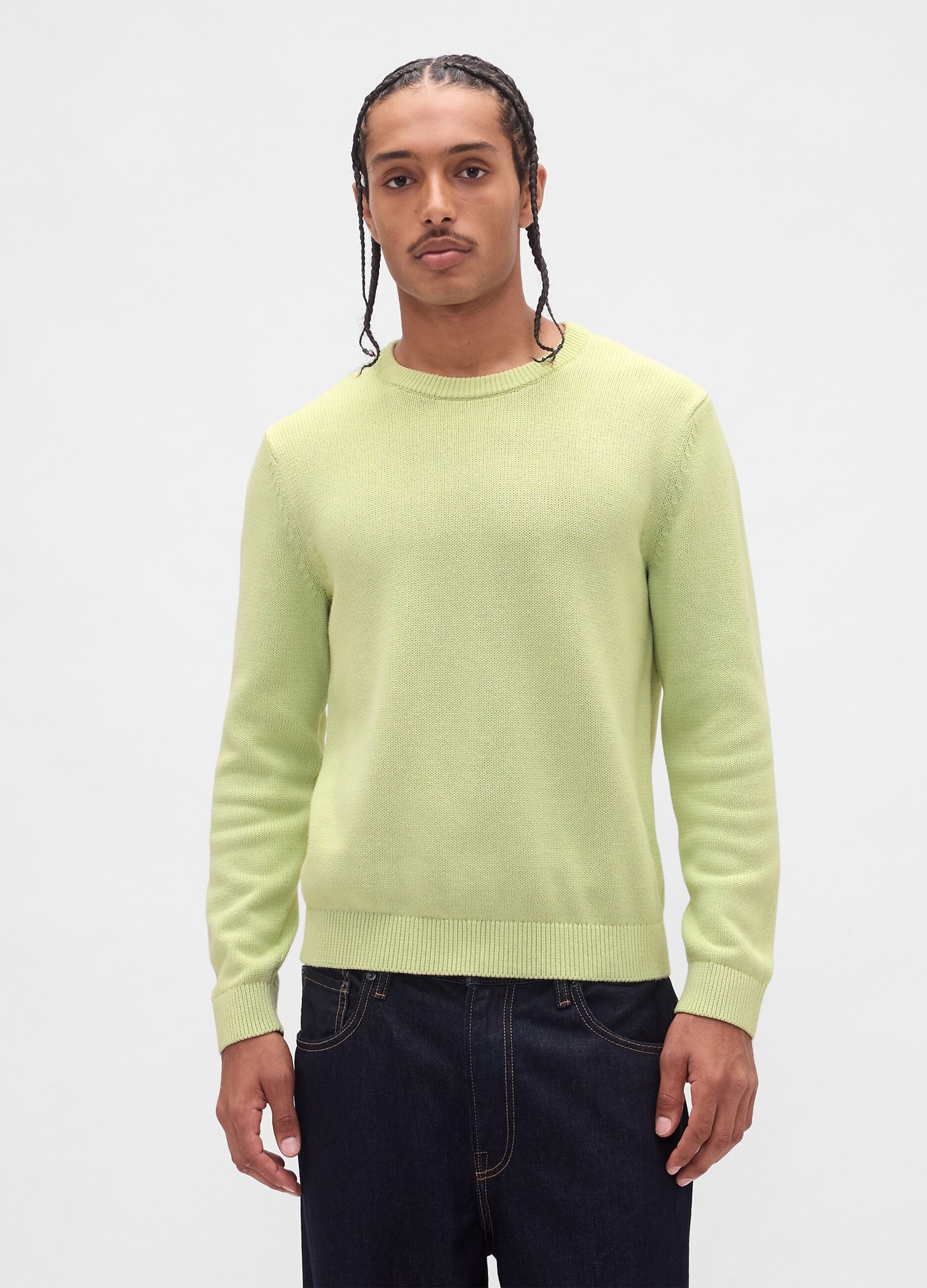 Green Cotton Pullover