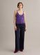 Purple pure cotton regular-fit knitted tank top_1