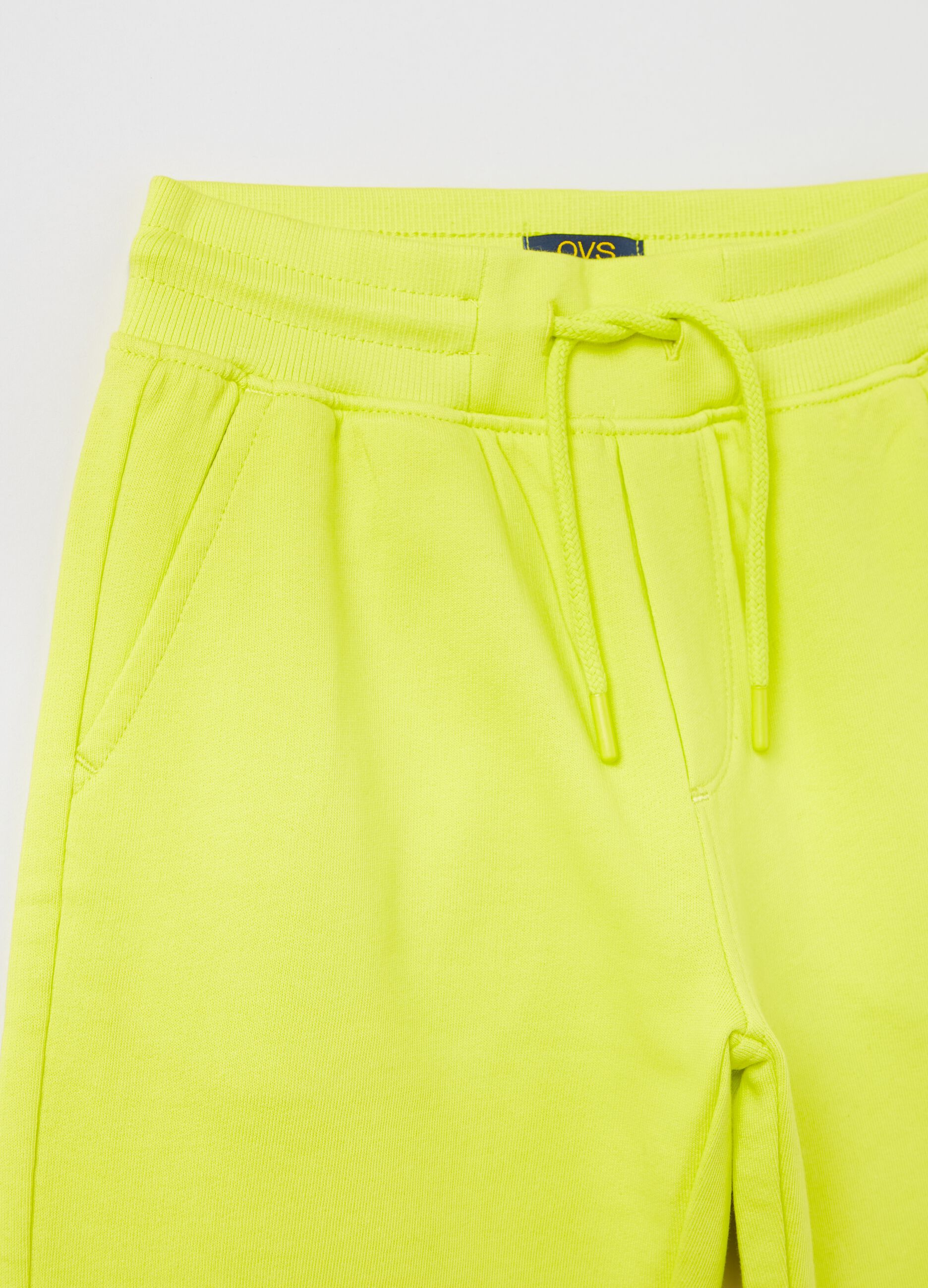 Shorts Fitness in cotone con coulisse