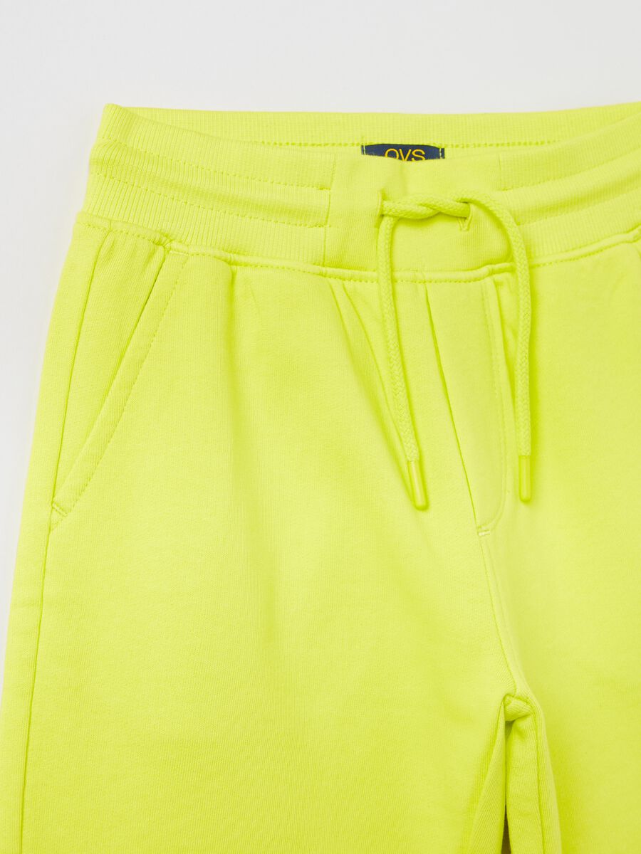 Fitness shorts in cotton with drawstring_2