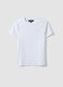 White fitted short-sleeve stretch cotton T-shirt_4