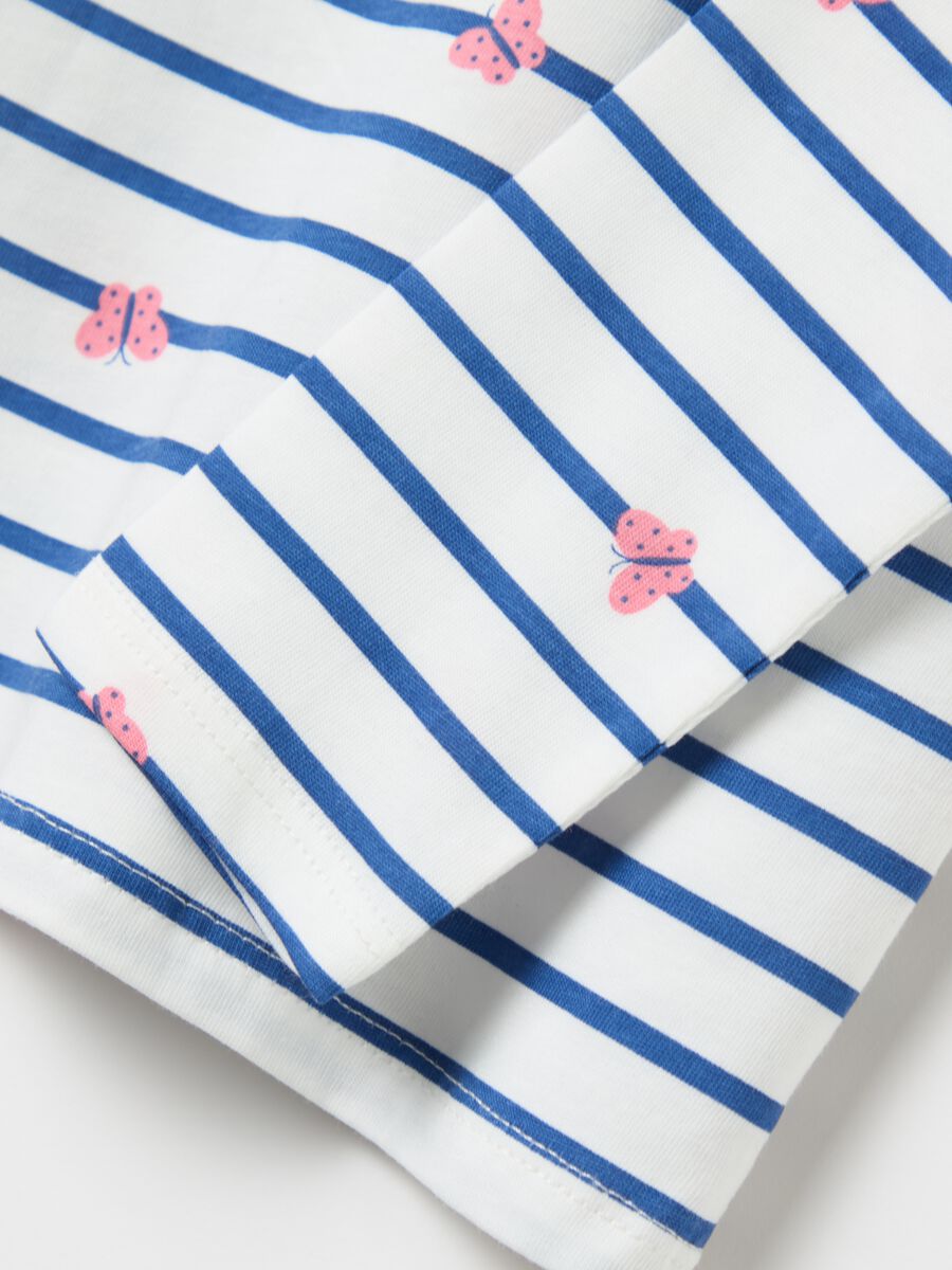 Cotton T-shirt with print and long sleeves_3
