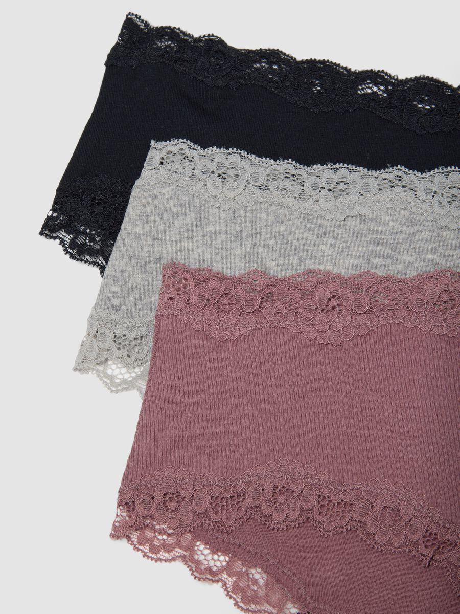 Multicolour 3-pack organic stretch cotton hipster briefs_2