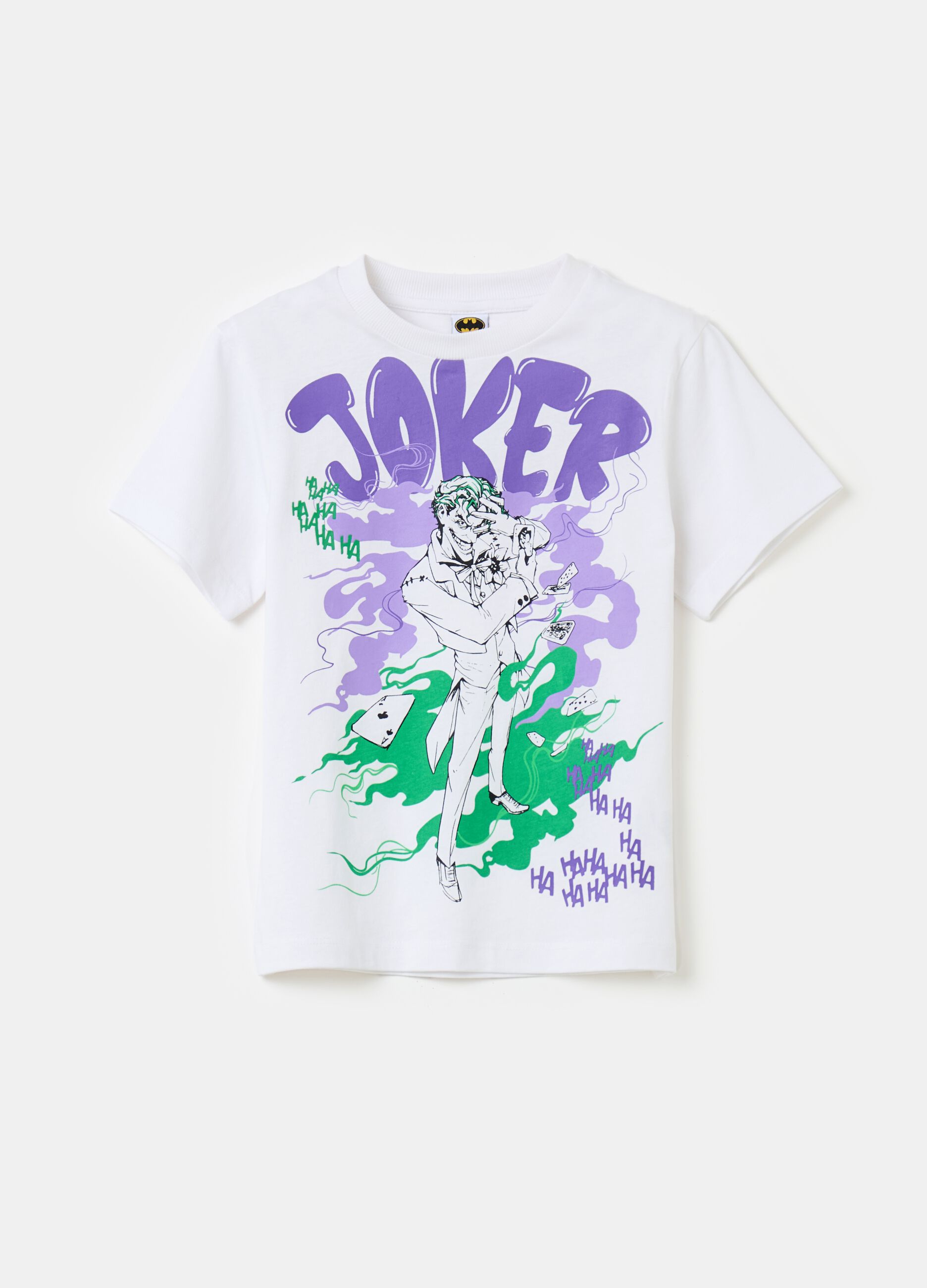 T-shirt in cotone con stampa Joker
