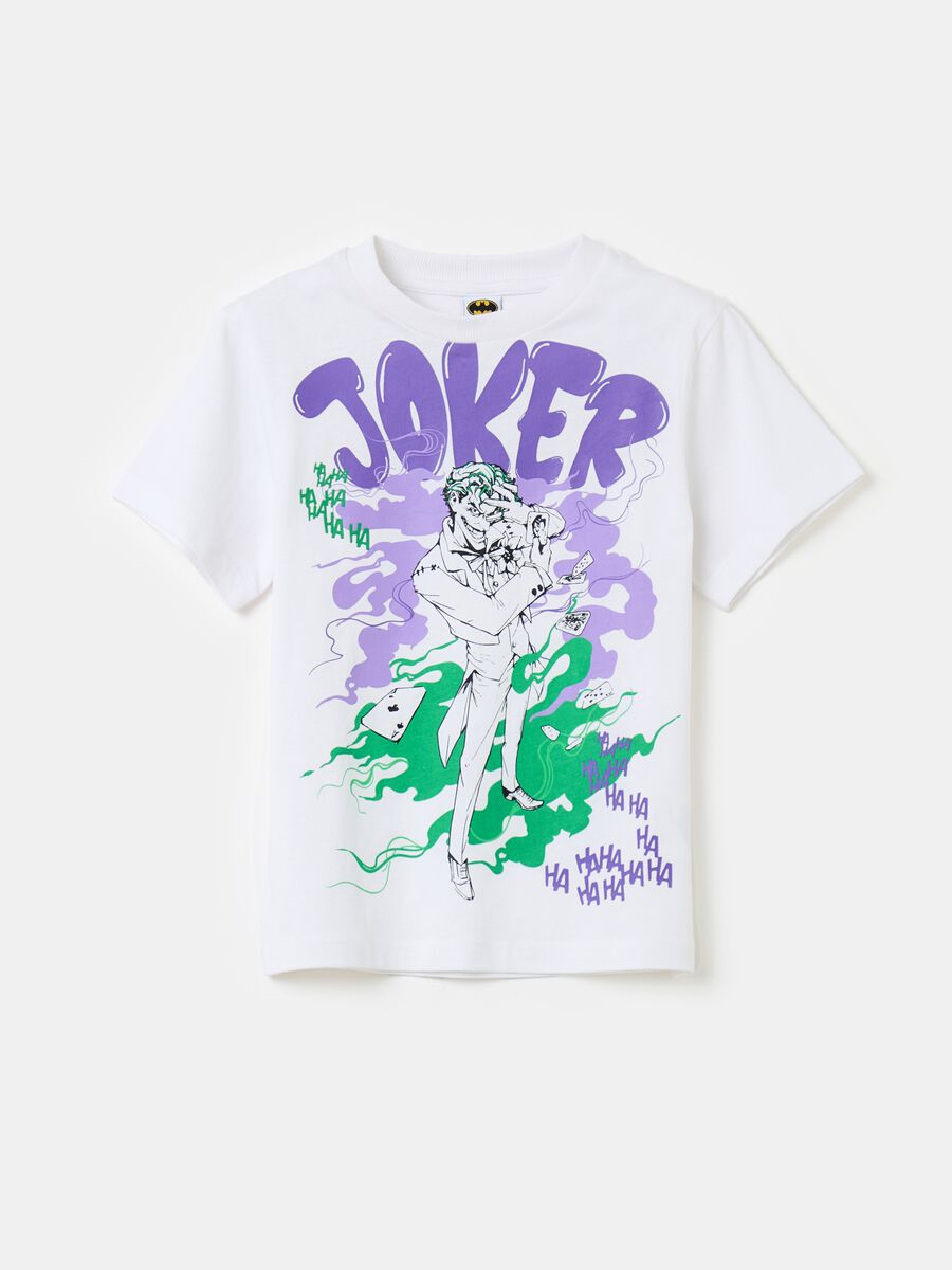 T-shirt in cotone con stampa Joker_0