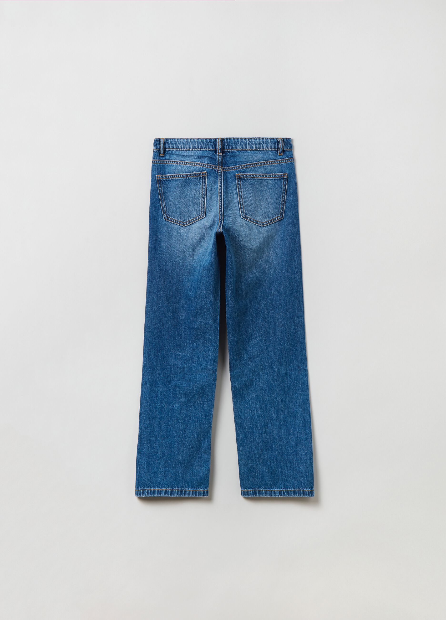 Five-pocket straight fit jeans_1