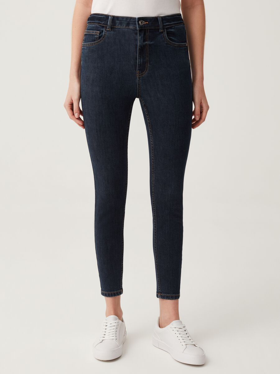 High-rise, skinny fit jeans_1