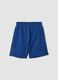 Blue pure cotton shorts with elasticated waist_1