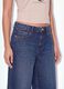 Blue pure cotton baggy denim shorts_3