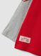 Red pure cotton crew-neck raglan T-shirt for boys_3