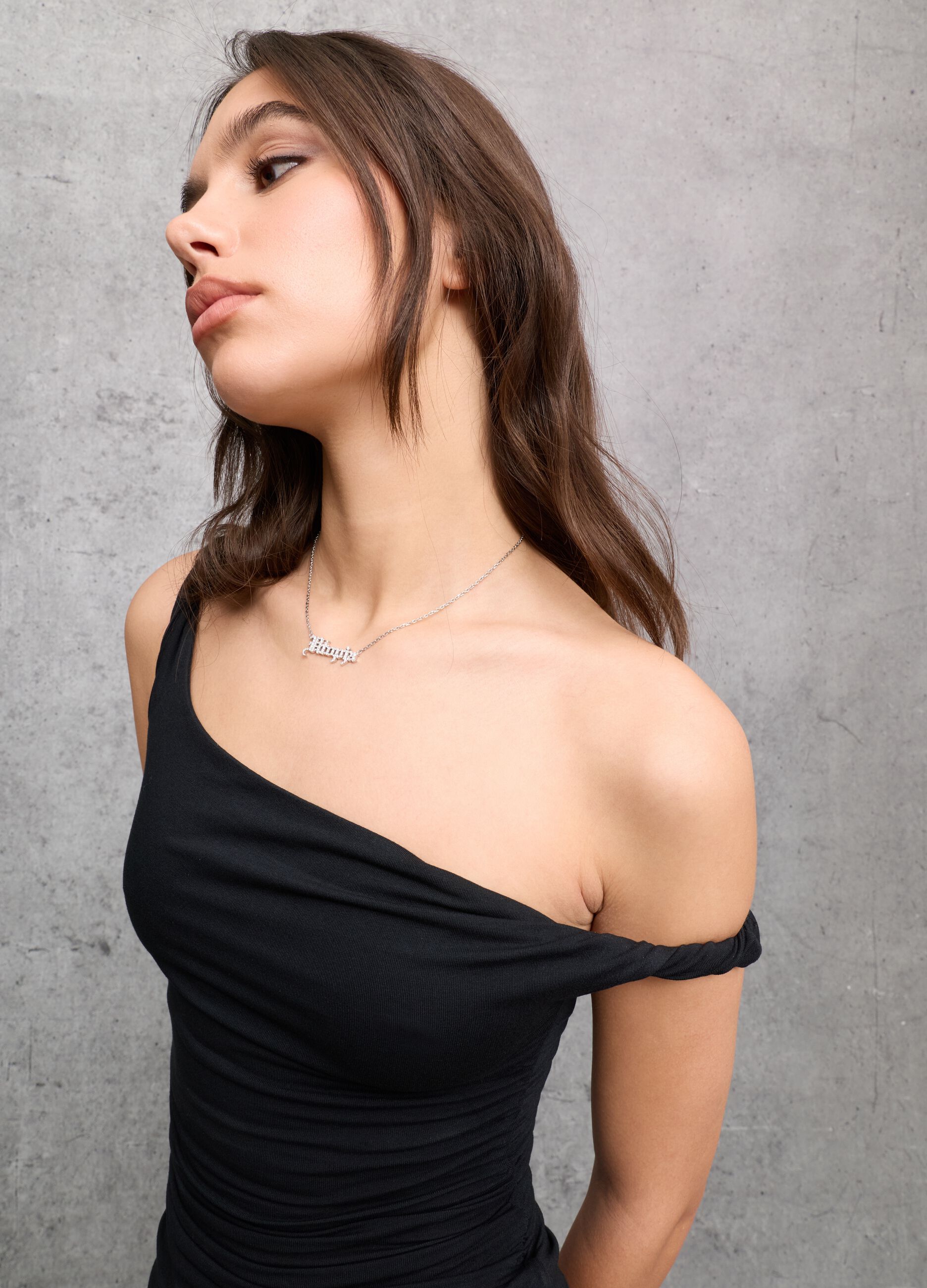 Black Asymmetric Tank Top